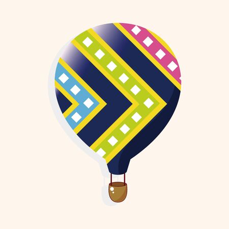 style hot air ballon theme elements vector,epsのイラスト素材