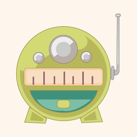 radio theme elementのイラスト素材