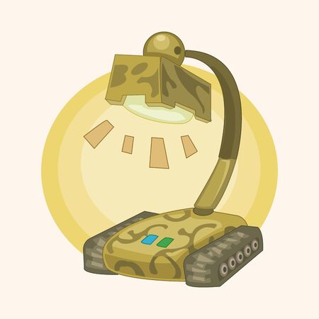 design tank lamp style theme elementのイラスト素材