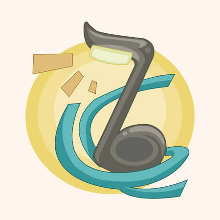 design music lamp style theme elementのイラスト素材