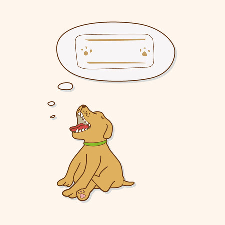 pet dog theme elementのイラスト素材