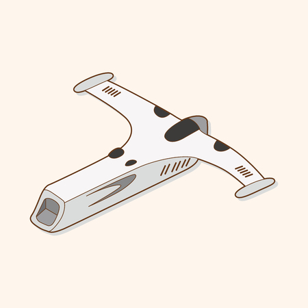 spaceship theme elements vector,epsのイラスト素材