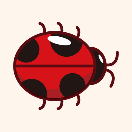 bug cartoon elementのイラスト素材