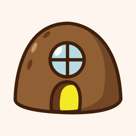 house Building theme elementのイラスト素材