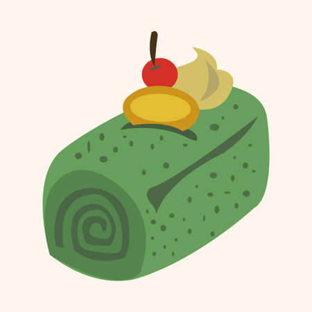 decorating cake theme elementのイラスト素材