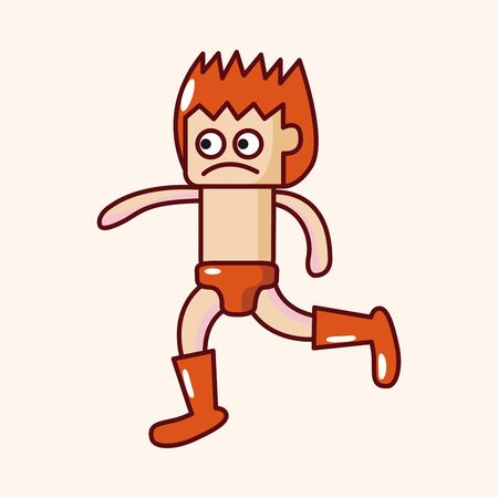 Wrestler theme elementsのイラスト素材