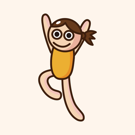 yoga theme elementのイラスト素材