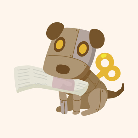robot theme elementのイラスト素材