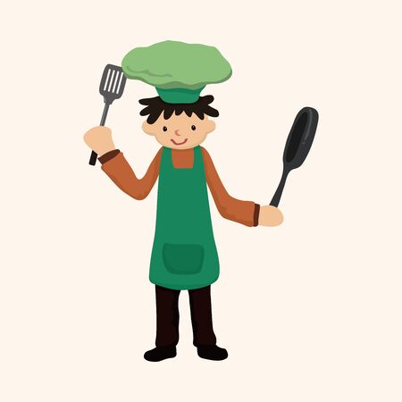 chef theme elementsのイラスト素材