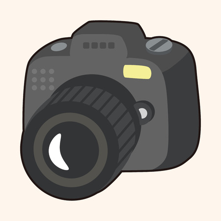 camera theme elements vectorのイラスト素材