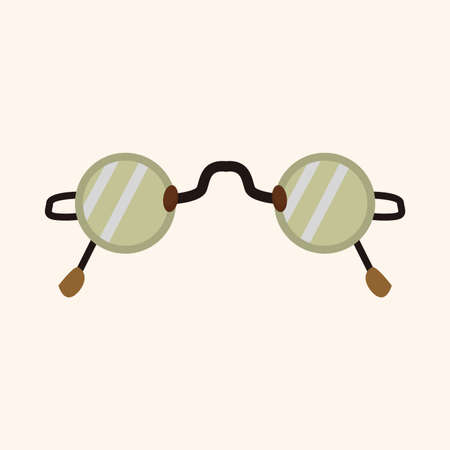 glasses theme elementのイラスト素材