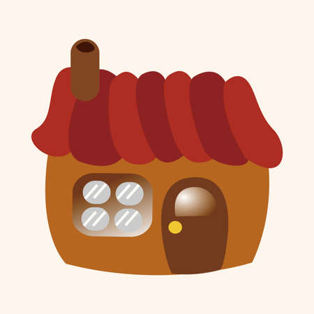 house Building theme elementのイラスト素材