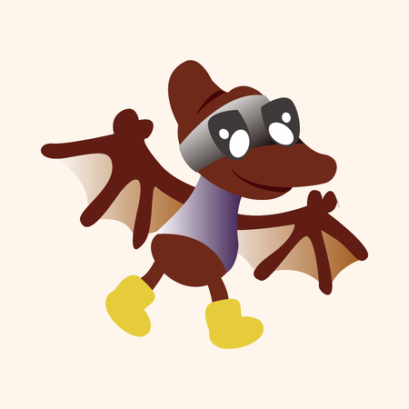 dinosaur cartoon theme elements vectorのイラスト素材