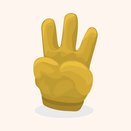 hand theme elementsのイラスト素材