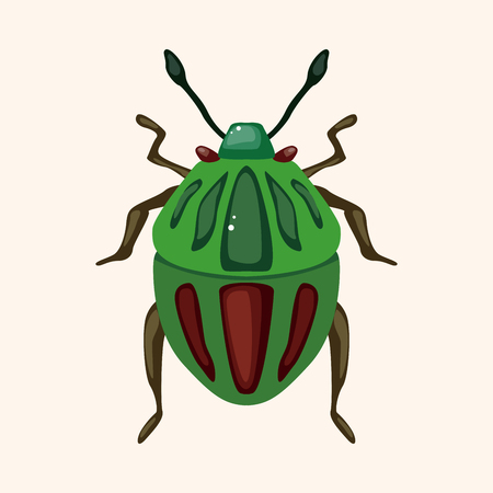 bug cartoon elementsのイラスト素材