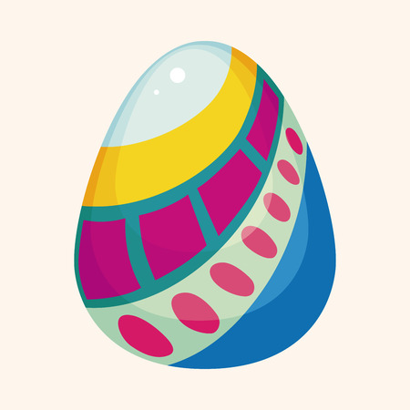easter egg theme elementsのイラスト素材
