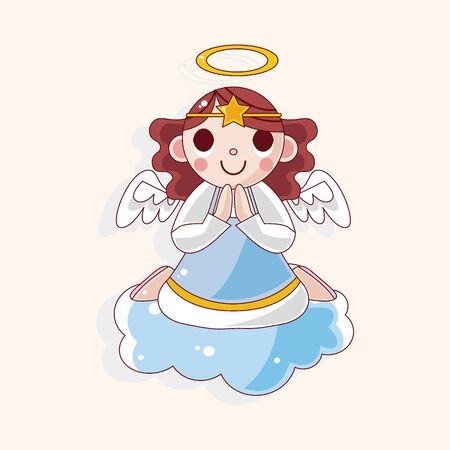 angel theme elementsのイラスト素材