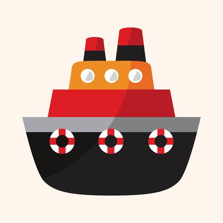 Transportation boat theme elements vectorのイラスト素材