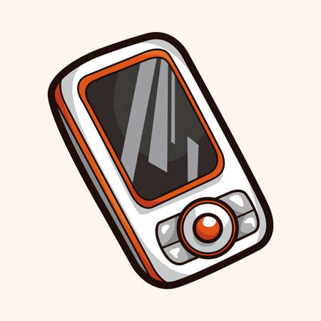 cellphone theme elementのイラスト素材