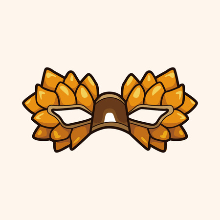 party mask theme elementsのイラスト素材