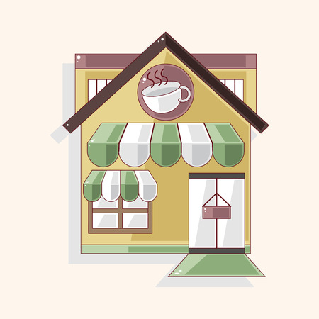 shop store theme elementのイラスト素材