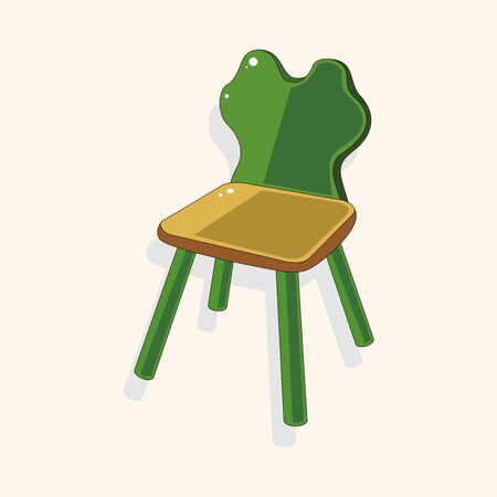 chair theme elementsのイラスト素材