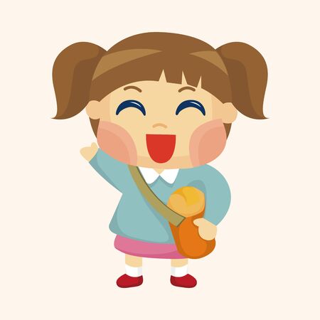 kid theme elementsのイラスト素材
