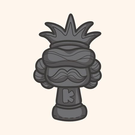 chess theme elementsのイラスト素材