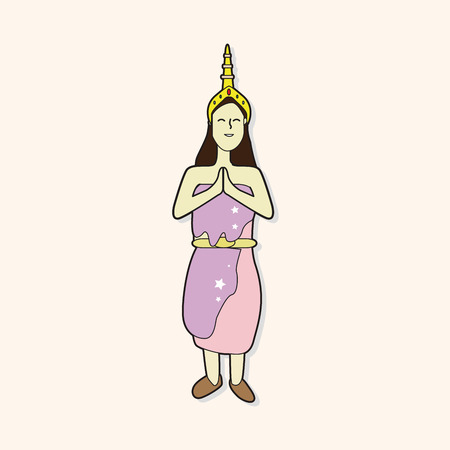 people character theme elementsのイラスト素材