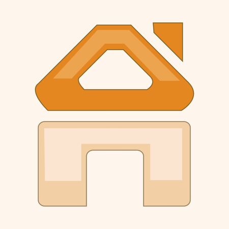 Computer-related desktop icon theme elementsのイラスト素材