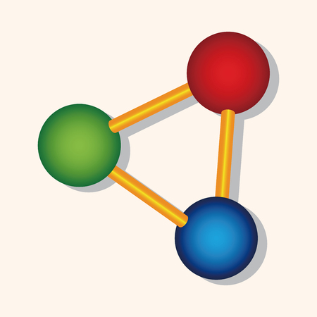 Molecular Structure theme elementsのイラスト素材