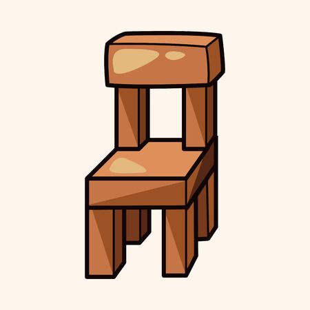 chair theme elementsのイラスト素材