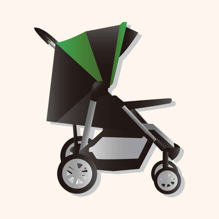 Baby carriages theme elementsのイラスト素材