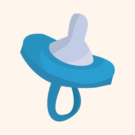Baby pacifiers theme elementsのイラスト素材