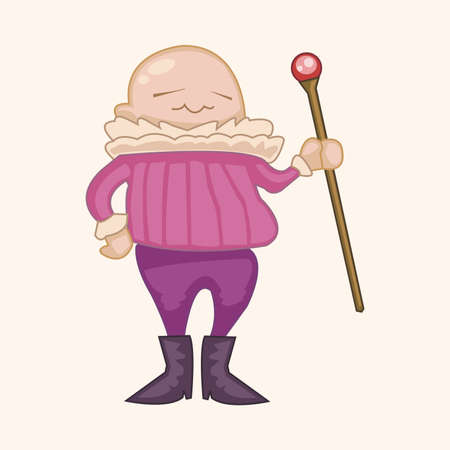 cartoon character person theme elementsのイラスト素材