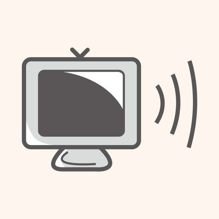 Computer-related desktop icon theme elementsのイラスト素材