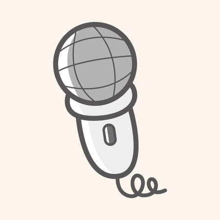 Computer-related desktop icon theme elementsのイラスト素材
