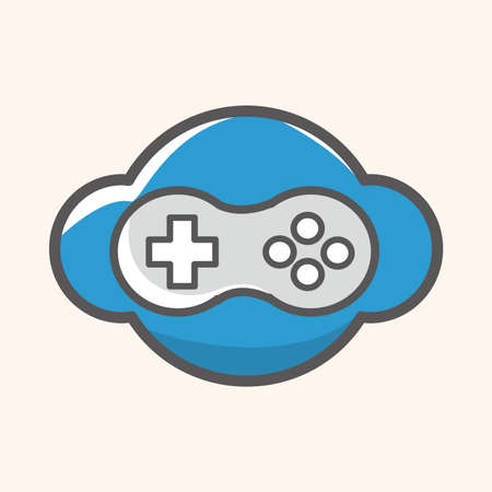 Computer-related desktop icon theme elementsのイラスト素材