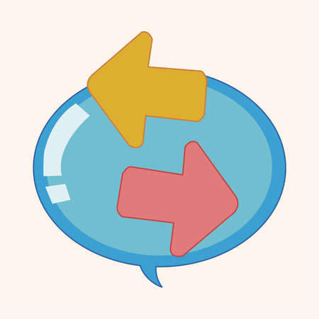 Computer-related desktop icon theme elementsのイラスト素材