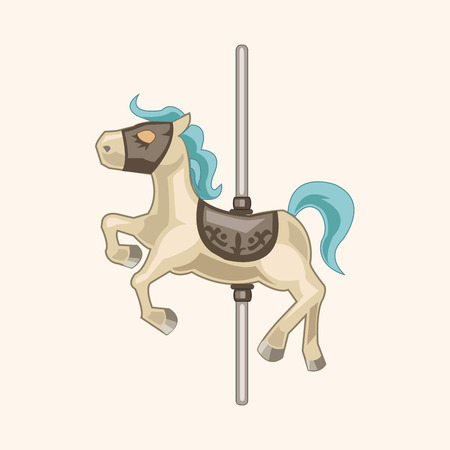 merry-go-round theme elementsのイラスト素材