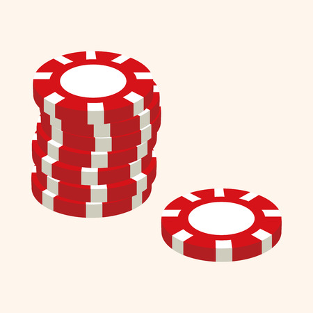 casino number ball theme elementsのイラスト素材