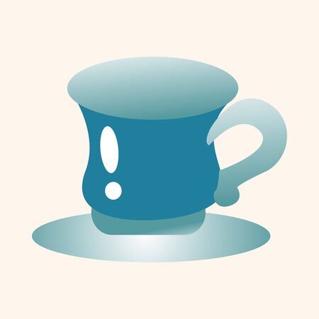 kitchenware cup theme elementsのイラスト素材