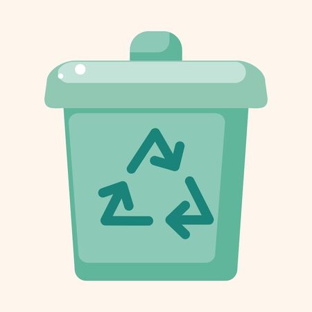 Environmental protection concept theme elements, Doing recycle to protect our environment; recycled garbageのイラスト素材