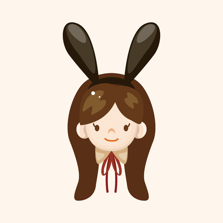 casino playboy bunny theme elementsのイラスト素材