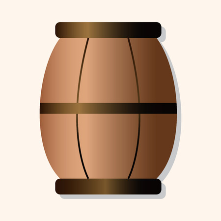 farm cask theme elementsのイラスト素材