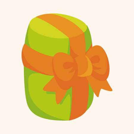 Christmas gifts theme elementsのイラスト素材