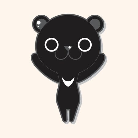 animal bear cartoon theme elementsのイラスト素材