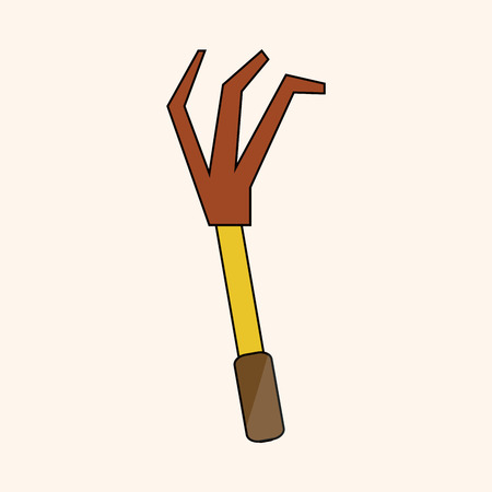gardening shovel theme elementsのイラスト素材