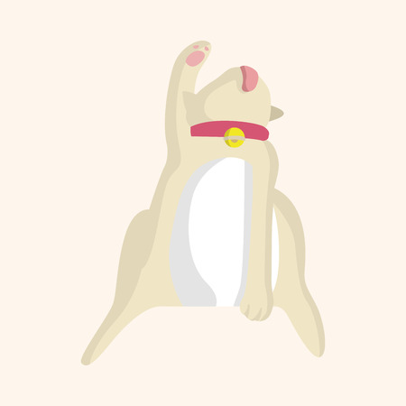 animal cat cartoon theme elementsのイラスト素材