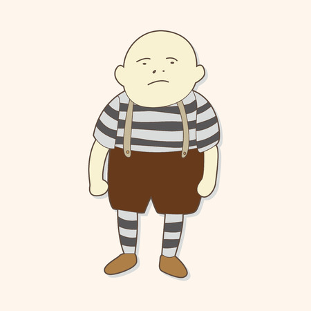 alice in wonderland theme elementsのイラスト素材